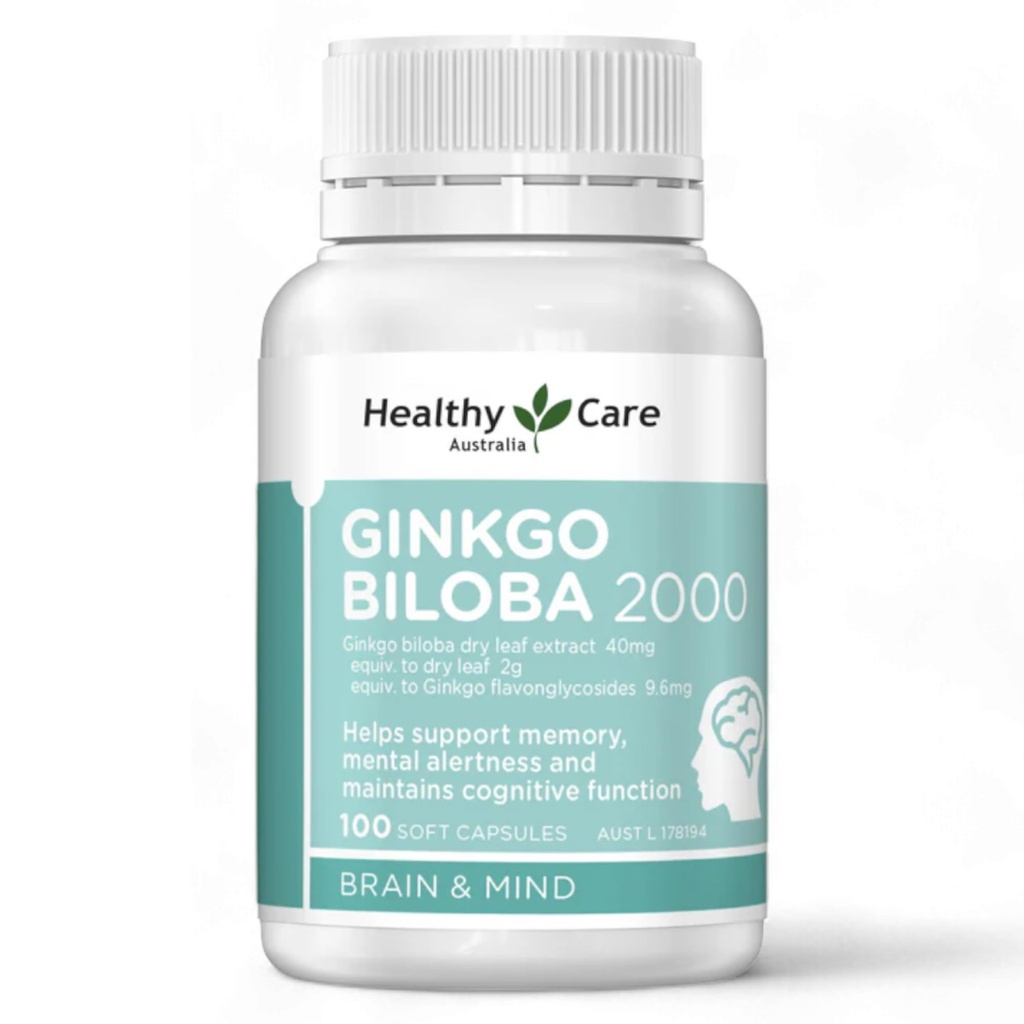 Ginkgo Biloba 2000mg 100 kapsul avstralska