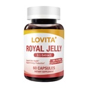 Lovita Royal Jelly 333 mg, 3:1 koncentrat, z 20mg 10-HDA, naravni vir Super hrana, podpira zdravje kože in proizvodnjo energije, 60 kapsul