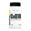 NutraBio CoQ10 Prehranska dopolnila z bioperinom, zdravo funkcijo srca in proizvodnjo celične energije, 200 mg - 60 kapsul