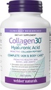Webber Naturals Collagen30 s hialuronsko kislino, bioaktivnimi kolagen peptidi, 180 tablet, pomaga zmanjšati očesne gube in Fine Facial Line, Non GSO