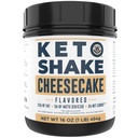16oz Sirova pogača Keto Nadomestni shake - Nizki ogljikovi keto proteini v prahu mešanica, visoko maščobne beljakovine Stresite z MCT iz kokosovega olja v prahu, kolagen peptidi in Real USA Cream Cheese - 2 neto ogljikovi hidrati