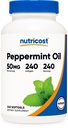 Nutricost Peppermint Oil Softgels (240 SFG) (50 MG) - Gluten Free, tretja stranka testiran in GSO brez