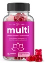 NutraChamps Multivitamin za ženske, 120 Število, Vitamini A, B, C, D, E, Biotin, Folna kislina, Ženske Gummy Multivitamini, Žvečljivi več Gummy Vitamini za ženske