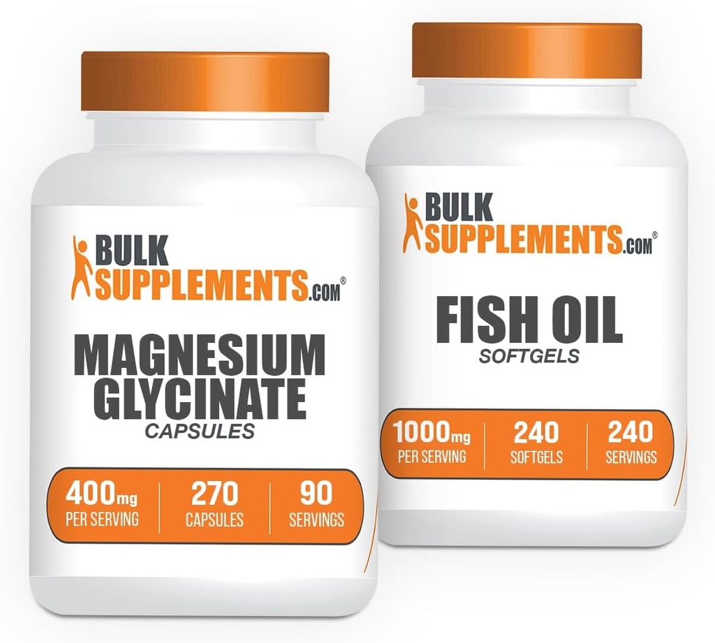 Magnezij Glicinat Kapsule 240ct + Ribje olje Mehkužci 240ct