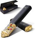 Premium tedenske tablete Organizator, 7-dnevno kompaktne tablete Primer za torbice, Lahka zlata tablete tablete Aluminij Škatla za vitamine, Medicina, Dodatki, Luksuzno darilo Wellness