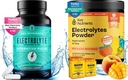 KLJUČNI HRANILCI Hidracija in energetika Elektrolitski paket – Elektrolitske tablete in Tropical Peach Mango Multivitaminski prah, brez sladkorja