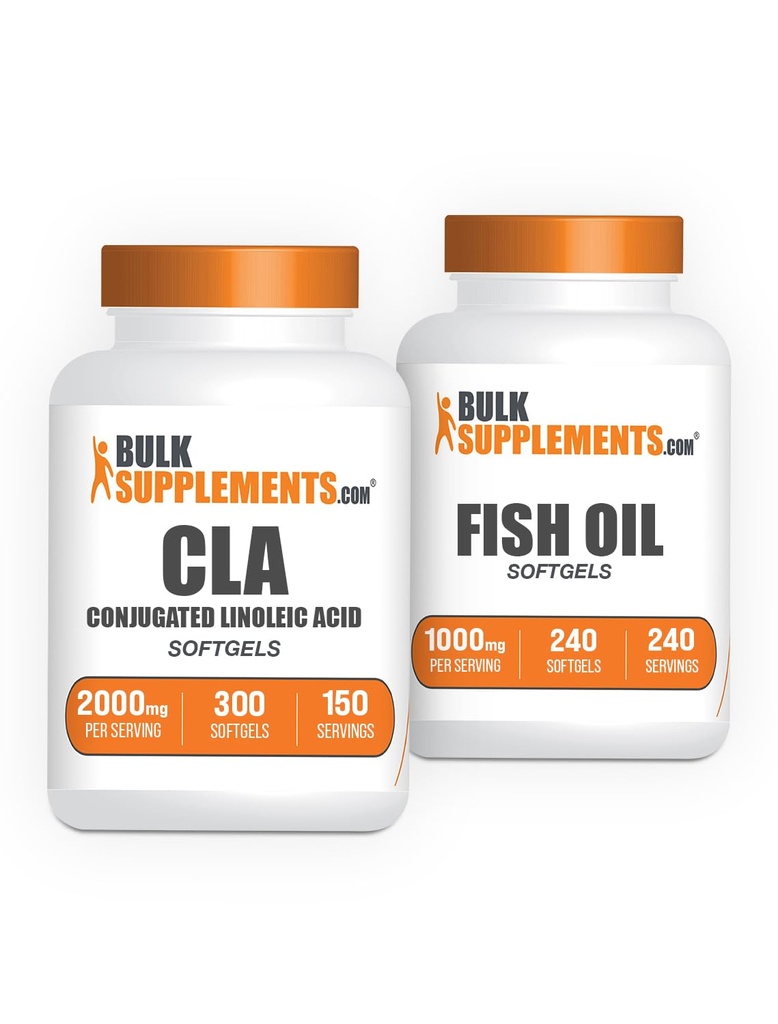 BulkDodatki CLA 2000mg softgels + ribje olje 1000mg softgels paket