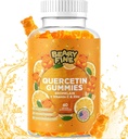 Quercetin z Bromelain Gumies - Vitamin C + cink & vitamin D3 – Dodatna moč Imunska podpora Booster - 60 Quercetin Gumies - Izdelano v ZDA