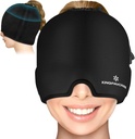 Gel Ice Migrena Glavobol Relief Cap, Nastavljiv glavobol Kap Migrena z Drawstring Fits Vse glave, Hladna kompresija Migrena Relief Cap for Tension, Stres, Sinus, Puffy oči, Vroče / Cold Therapy