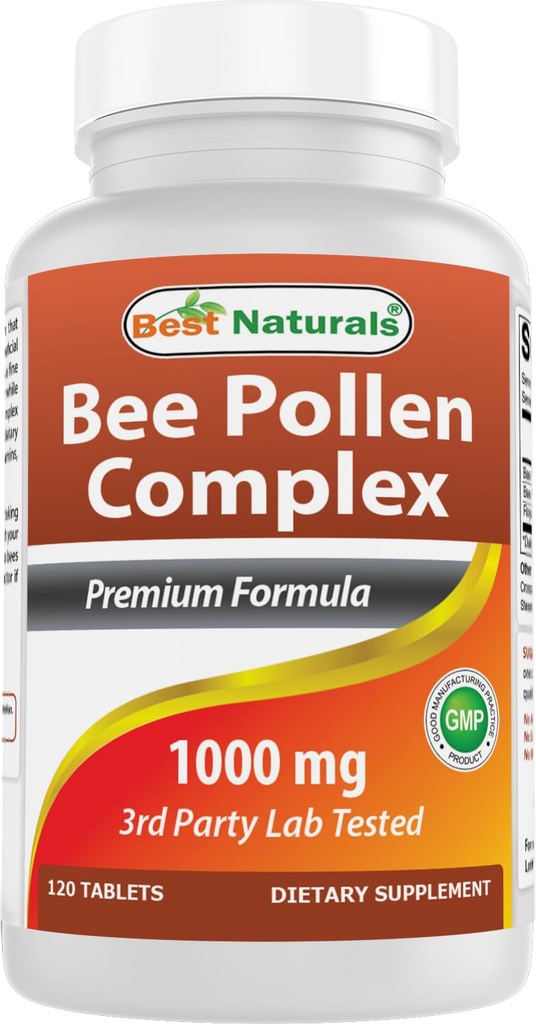 Best Naturals Bee Pollen Complex 1000 mg 120 tablet