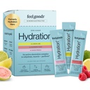 Feel Goods Hydration Hero, Variety Pack, 1.000mg Elektroliti v prahu, brez sladkorja, Magnezij, Organic Aloe Vera, L Theanine, Vitamin C, Vegan, Non GSO, On The Go Electrolyte Packets, 12 Število