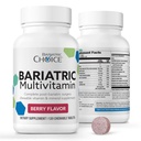 Bariatrična izbira Moj bariatrični žvečljivi multivitamin z železom & 300mg kalcija, Berry (120ct)