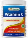 Best Naturals 100% Pure Vitamin C Powder 1 lb (454 Gram) Powder (imenovan tudi askorbinska kislina)