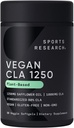 Sports Research Vegan CLA - 1250mg z aktivno konjugirano linolno kislino za moške in ženske 