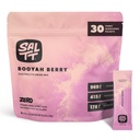 SALTT Elektroliti v prahu Aromatizirana pijača Mix - Booyah Berry - 30 Hydration Packets - Magnezij, Kalij, Natrij, Trace Minerals - Zero Sugar & Gluten Free - Potovalne bistvene