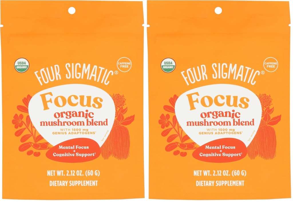 Four Sigmatic Focus Mešanica 7 Superfoods Adaptogeni Mešanica z levjo grivo, Cordyceps, Rhodiola, Bacopa & Mucuna 