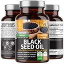 Številka One Nutrition N1N Premium Black Seed Oil [Max Jakost, 1000 mg] 100% Cold-Presed Nigela Sativa za podporo digestion, imunski sistem in skupno udobje in mobilnost, 120 Caps