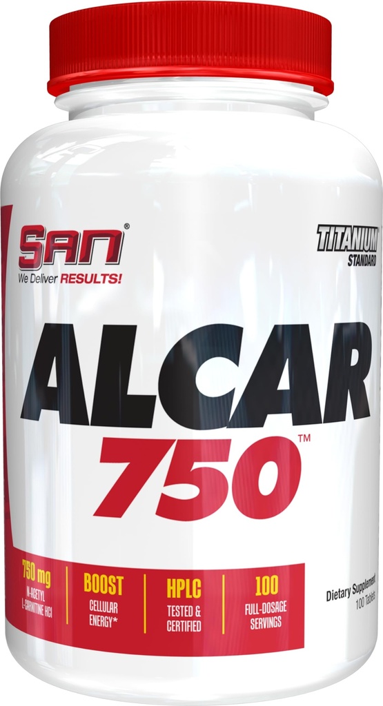 Alcar 750 - Čisti acetil L-karnitin za energijo, fokus in maščobno presnovo 100 Serving