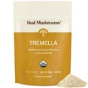 Prave gobe Tremella gobe Powder – Organski Tremella Izvleček iz sadnega telesa – za dnevno wellness rutina – Vegan, Non-GMO, No Fillers – 150 Servisi Gobe Mešanica dodatki