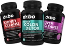 Colon, Ledvice in jetra čiščenje Detox podpora - 15 dan črevesna čistilne tablete & probiotik za napenjanje in dnevno zaprtje pomoč - pomoč Bladder nadzor, urinarni trakt in žolčnik zdravje