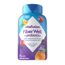Vitafusion Fiber Well + Probiotiki Gumiji za odrasle – 3g Fiber na služijo za prebavno zdravje in probiotike*, 60 Število