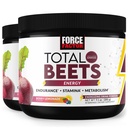 FORCE FACTOR skupni pivski energijski napitek Mešanica 2-pack, Superfood pese korenski prah, Nitrati za povečanje energije, Podpora kroženje, pretok krvi, dušikov oksid in Stamina, Heart Health Supplement, 60 Servis