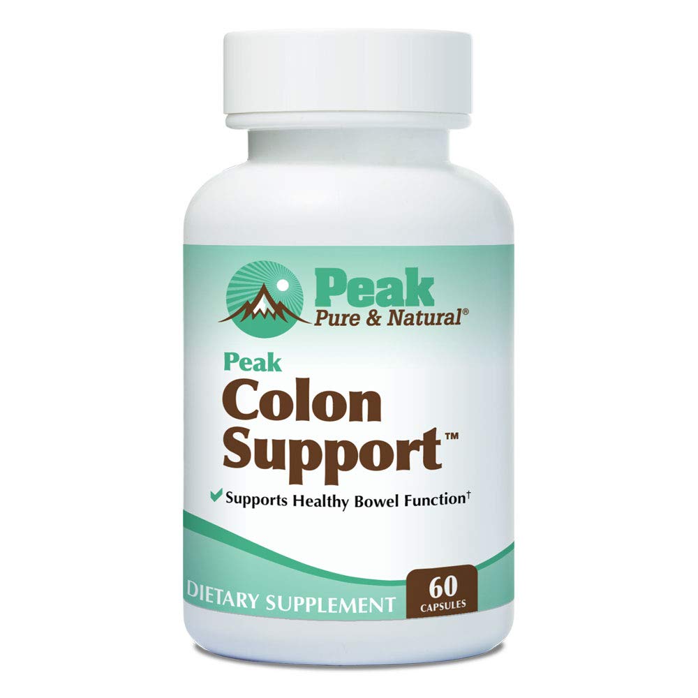 Vrh Pure & Natural Colon Podpora - Colon Cleanse in Detox dodatek za digestivno zdravje - Gut Health Podpora z Inulin in Senna Leaf Extracts - z Fiber, Prebiotics, in Probiotics - 1 Pack