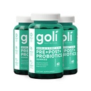 Goli Nutritional Supplement, Pre+Post+Probiotiki Gummy - 180 Count - Prvi 3-v-1 Gluten-free na svetu, Vegan, Non-GMO, in želatina-free.