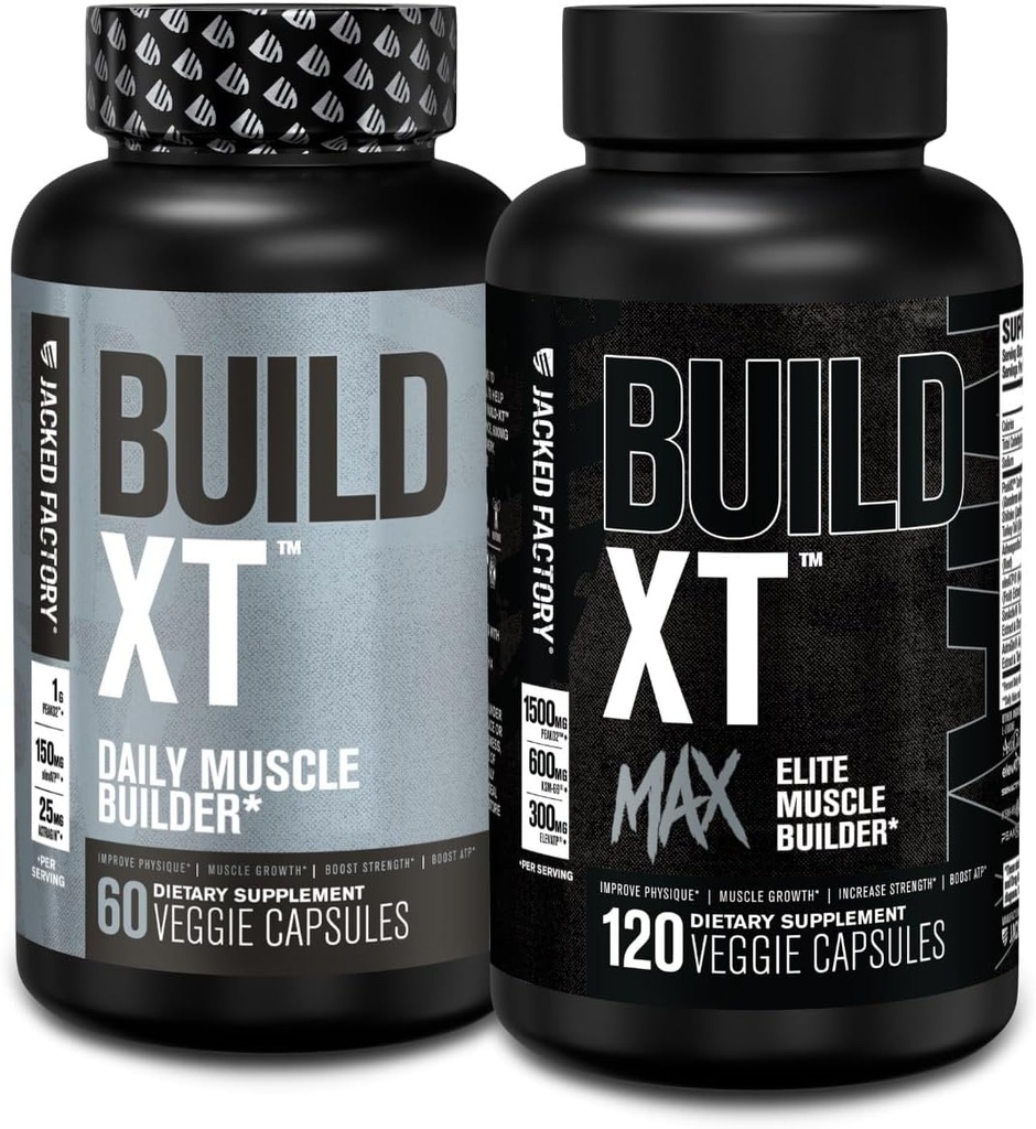 Tovarna Jacked Stavba-XT Daily Muscle Builder (60 Count) Stavba-XT Max Elite Muscle Builder (120 Count)