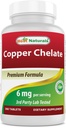 Najboljši naravni bakrov chelat 6 mg na Serving- 360 tablete