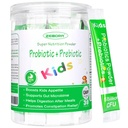 ZEBORA Otroci probiotiki in prebiotiki Powder Age 3+ Podpora otroški prebavni in imunski sistem z naravnim virom, spodbuja zaprtje Relief, Non-GMO, Gluten-free, 30 paketov s 5 milijard CFU