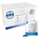 TAHIRO Brain Focus Supplement – Možgani dopolnila za spomin in fokus – Natural Brain Support z Gingko Biloba, Panax Ginseng, Zeliščni izvlečki – Non-GMO Vegan Brain Booster – 28-Packets