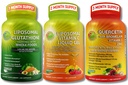 Dnevna podpora imunskega in antioksidanta – liposomski vitamin C 1100mg tekoči gel + liposomski glutation 500mg + Quercetin z bromelainom, cinkom in celotno živilsko mešanico – ne-GMO, največja absorpcija