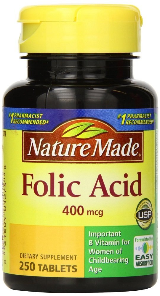 Narava narejena Folna kislina 400 mcg število 250 (4 pakiranja)