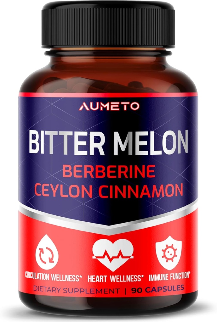 Kapsule grenkega melona – okrepljeno z berberinskim cimetom za kroženje Wellness in Imunsko funkcijo (90-kratnik 1)