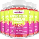 Mati Apple Cider Vinegar Gummies, Keto ACV Gummies 2000MG - Cleanse & Detox diet, Max Jakost ACV Gummies z zelenim čajem, malina, B12 in probiotiki za presnovo in prebavne zdravja, paketi 5