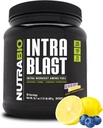 NutraBio Intra Blast Bcaa Powder Aminokisline dodatek, Elektrolit in Hidracija Mešanica, Intra, Pre Workout & Muscle Recovery, 20g Eaa Aminokisline v prahu, 5g Glutamin- borovničeva limonada, 30 Serving