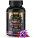 Golden Saffron Extract kapsule - Premium Saffron dodatki - 88,50 mg Pure Saffron tablete - podpora razpoloženju - podpora za oči - čustveno ravnovesje, fokus in zdravje oči Made in The ZDA - 60 kapsul