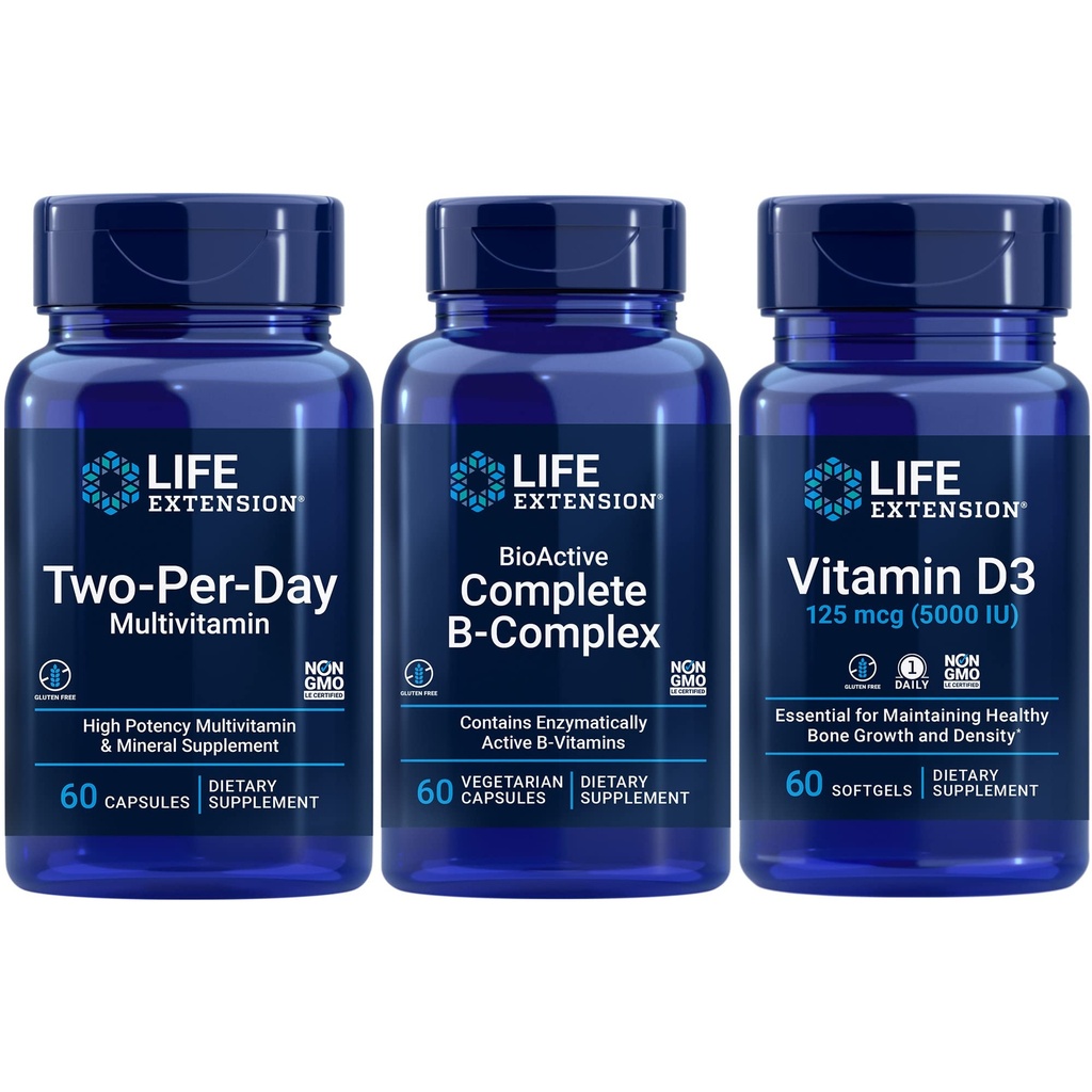 Life Extension Two-per-Day multivitamin, 60 kapsul 