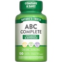 Narava resnica odraslih ABC popoln multivitamin za moške in ženske 