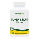 NaturesPlus Magnezij - 200 mg, 180 Tablete - Vegetarian, Gluten brez - 180 Serving