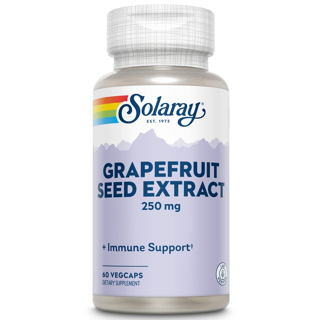 SOLARAY Zajamčen izvleček grenivke, Veg Cap (Btl-Plastic) 250mg 