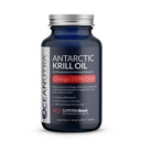 100% Pure Krill Oil 1000mg, Omega 3, najvišja koncentracija 56% fosfolipidov, holin & astaksantin, trajnostna Antarktika SuperbaBoost, DHA, EPA, srce, možgani, oči in koža, brez ribjega olja