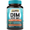DIM dodatek za ženske in moške, estrogen Presnova, Hormonsko ravnovesje in podpora za menopozo, DIM 300 mg z ekstraktom črnega popra, visoka absorpcija, 90 kapsul