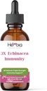 3X Echinacea Immuniteta Ekstra močna koncentrirana organska Echinacea mešanica z Angustifolia in purpurea koren, Herb, in cvet za imuno podporo, ekstrakt tekočega alkohola, 2 Fluid oz (60ml)
