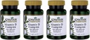 Swanson Vitamin D Complex z vitamini D2 & D3 - Popolno Sunshine Vitamin Complex za kosti, zobozdravstvo in imuno zdravje - Vitamin dodatek ( 50 mcg, 60 Veggie Kapsules ) 4 pakiranje