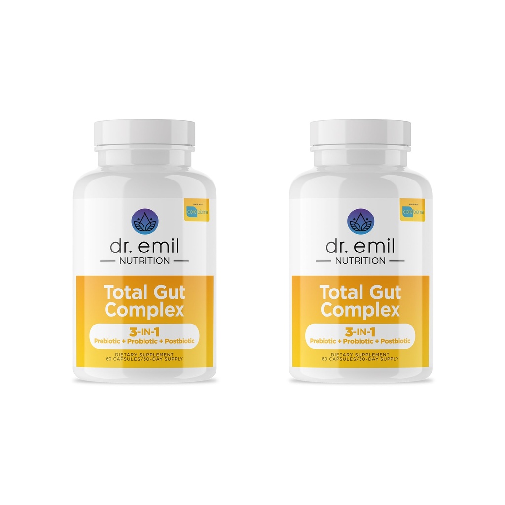 DR. EMIL HRANLJENJE Skupaj Gut Health Complex - Prebiotik + Probiotik + Postbiotic Gut Health Supplements for Women and Men - Probiotics for Digestive Health & Gut Health, 120 kapsul