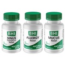 MediNatura BHI Multi Symptom Flare-Up Defense Bundle Sinus Relief Tablete (100) Mukus Relief Tablete (100) + Alergija Relief Tablete (100) Homeopatska Relief - hitrodelujoče, hitro raztapljanje