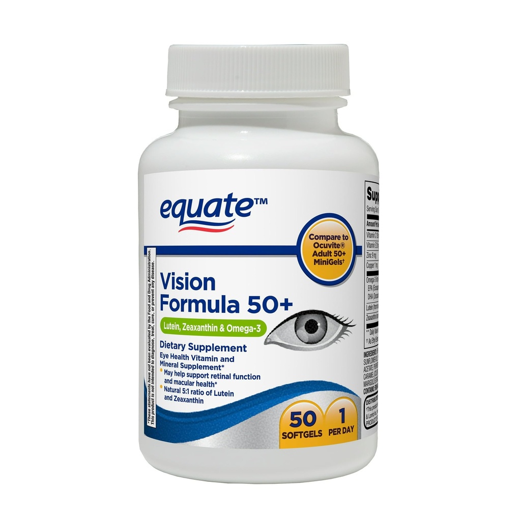 Konvergenčna vizija Formula 50+ Soft geli Prehranska dopolnila, 50 Število