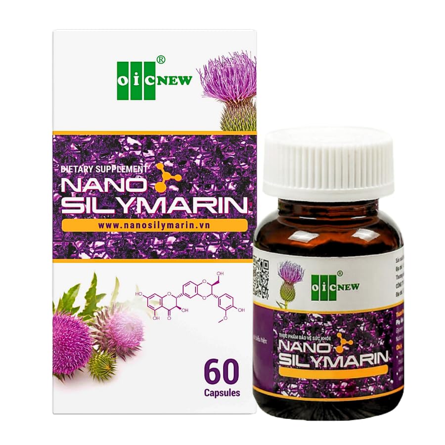 Nano Silymarin - 60 kapsul - Jetrna zdravstvena podpora in stabilizacija jetrnih celic - Nano tehnologija poveča absorpcijo do 99,9%